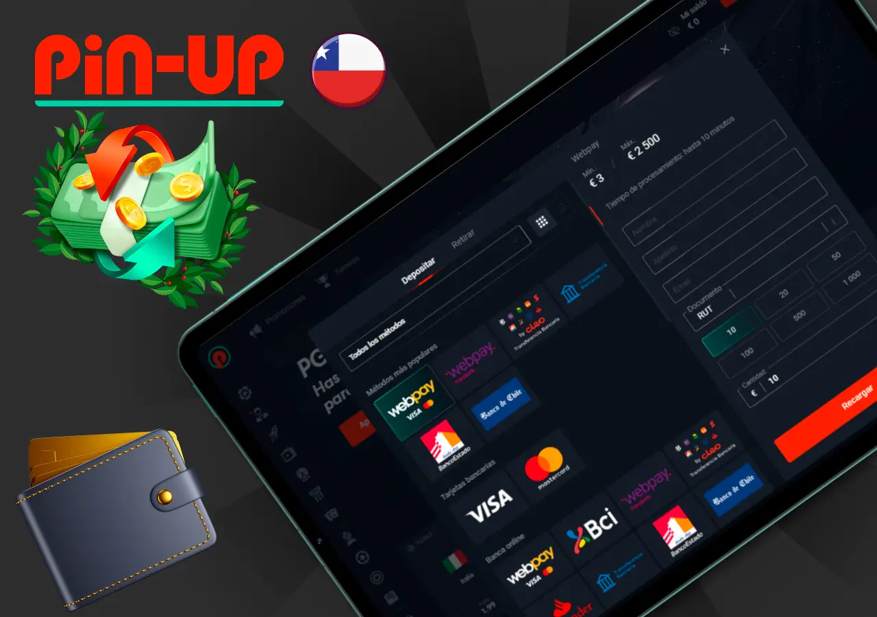 Guía para depositar dinero a través de la aplicación en Chile